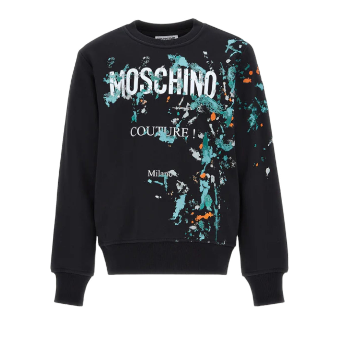 Moschino Kids Paint Splatter Fleece Sweatshirt