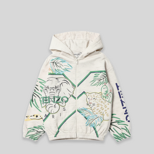 Kenzo Kids Jungle Embroidered Hoodie Sweatshirt