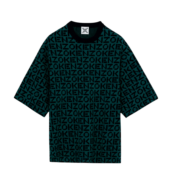 Kenzo Men's Sport Oversize Monogram Short Sleeve Jumper Sweater