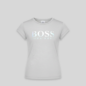 Hugo Boss Kids Girl's Iridescent Logo T-shirt