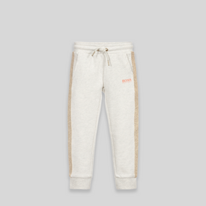 Hugo Boss Kids Girl's Glitter Stripe Sweatpants
