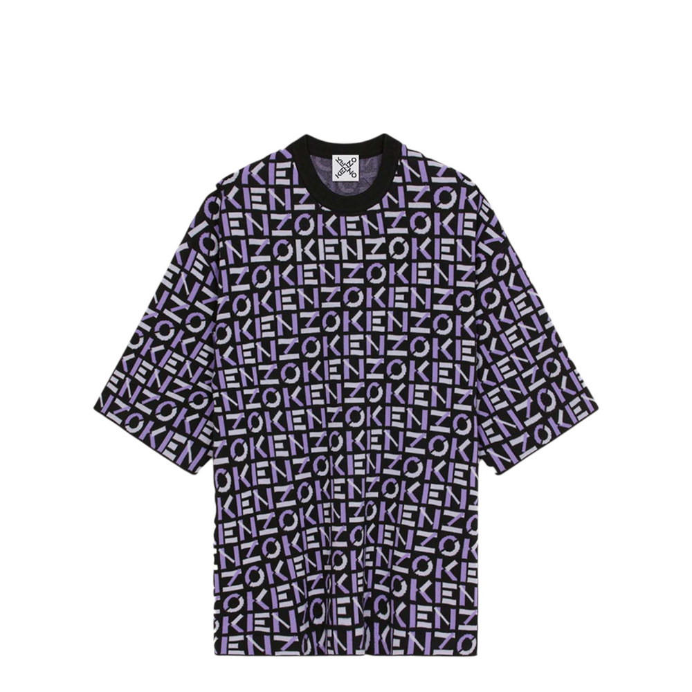 Kenzo Men's Oversize Monogram Short-Sleeve Jumper Shirt