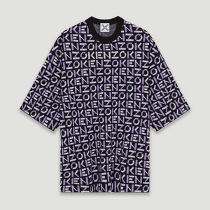 Kenzo Men's Oversize Monogram Short-Sleeve Jumper Shirt