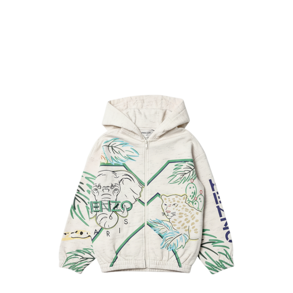 Kenzo Kids Jungle Embroidered Hoodie Sweatshirt