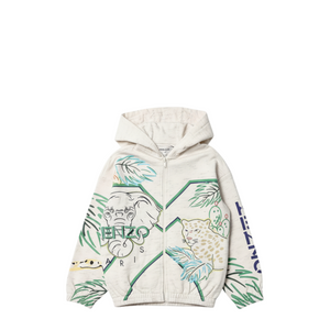 Kenzo Kids Jungle Embroidered Hoodie Sweatshirt