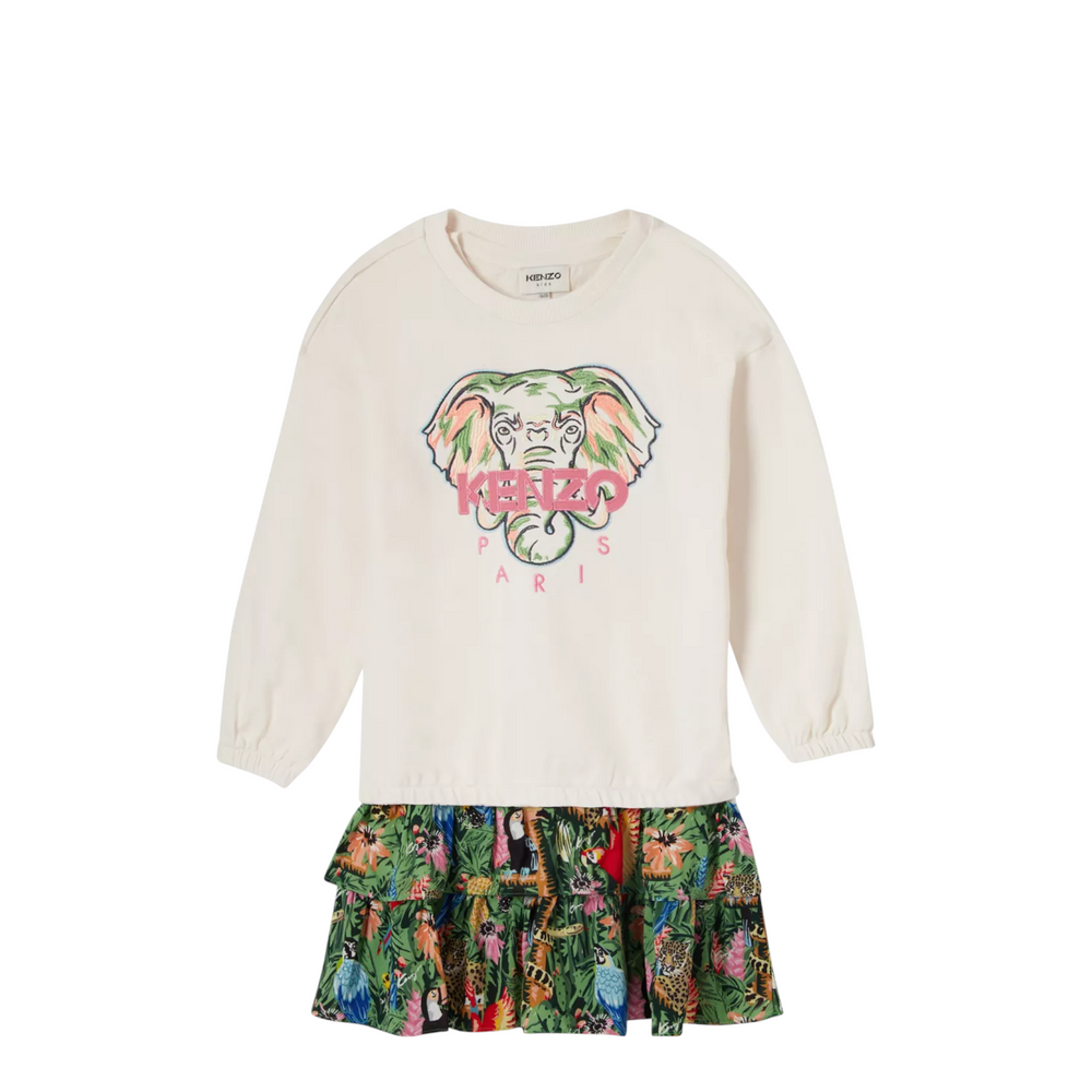 Kenzo Kids Tiger Floral Print Dress Set