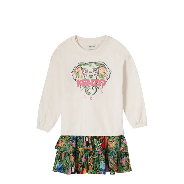 Kenzo Kids Tiger Floral Print Dress Set