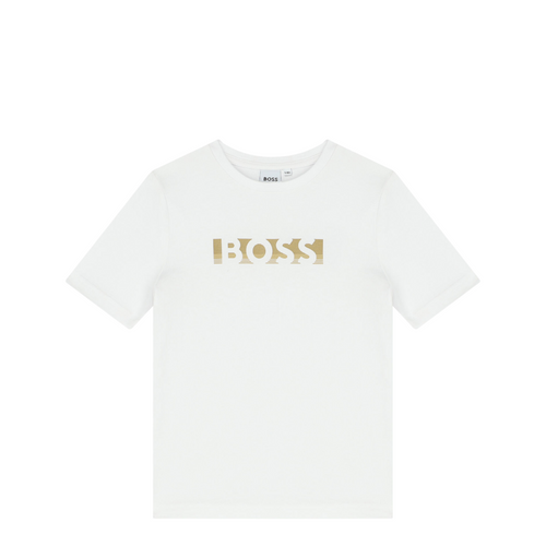 Hugo Boss Kids Gold Logo T-Shirt