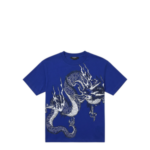 Balmain Kids Dragon Print Logo T-Shirt
