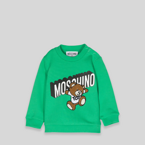 Moschino Kids Toddler's Chenille Teddy Bear Logo Sweatshirt