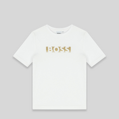 Hugo Boss Kids Gold Logo T-Shirt