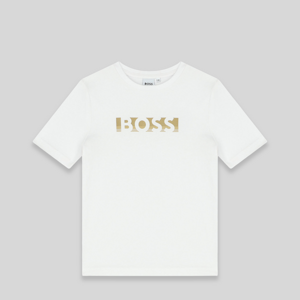 Hugo Boss Kids Gold Logo T-Shirt