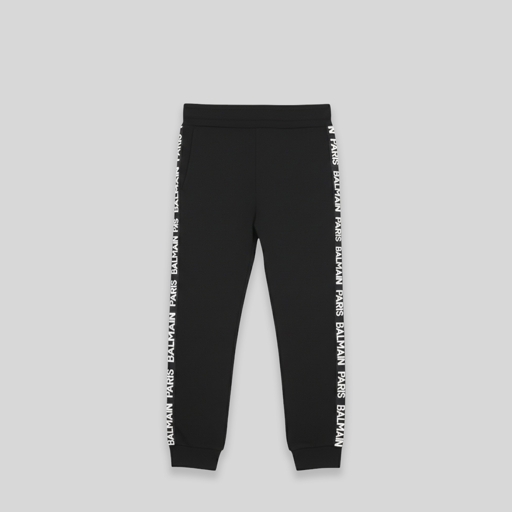 Balmain Kids Side Logo Tape Sweatpants