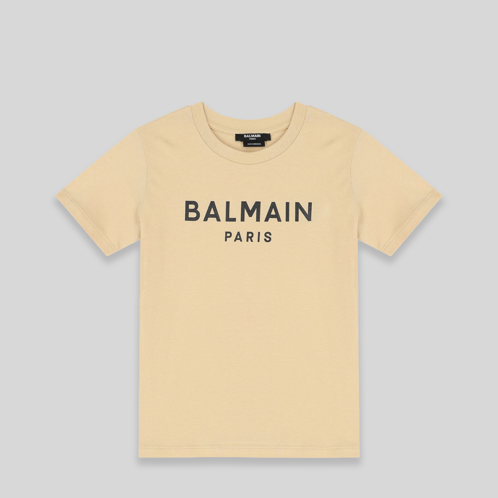 Balmain Kids Classic Logo Short Sleeve T-shirt
