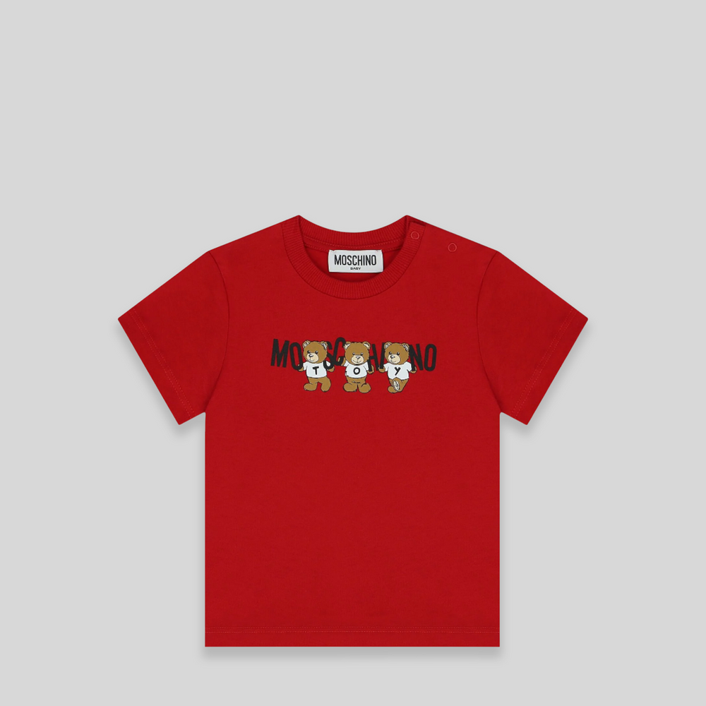 Moschino Kids Toddler's 3-Toy Bear Logo T-Shirt