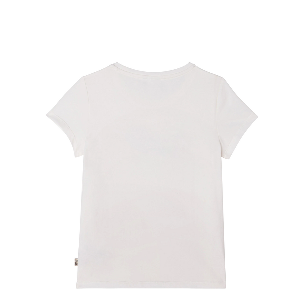 Hugo Boss Kids Girl's Sequin Logo T-Shirt