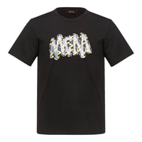 MCM Men's Sommer Cubic Logo Print T-Shirt in Organic Cotton