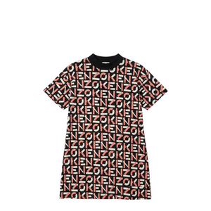 Kenzo Kids Stretch Monogram Print Dress