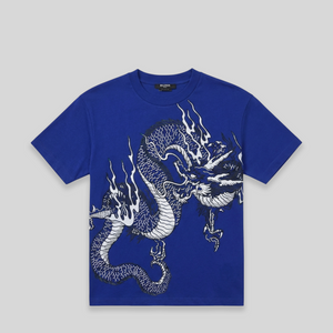 Balmain Kids Dragon Print Logo T-Shirt