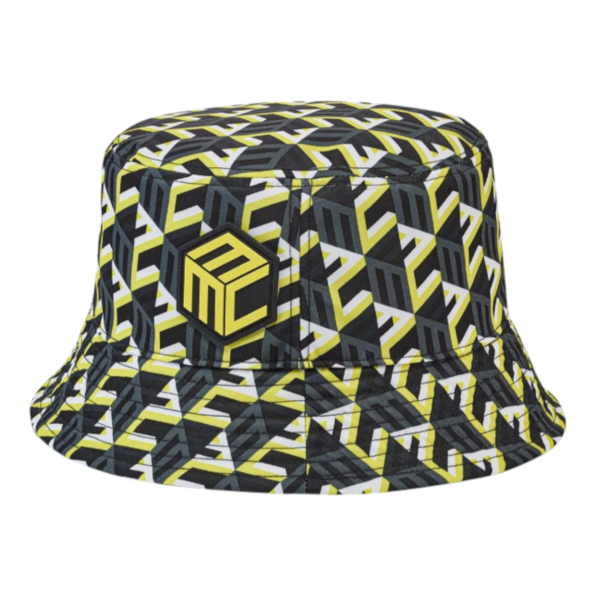 MCM Cubic Logo Reversible Nylon Bucket Hat