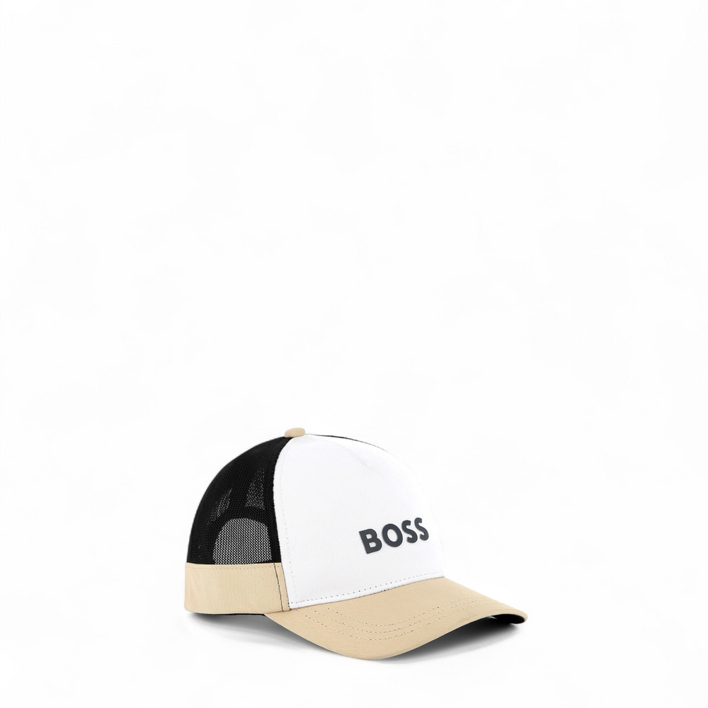 Hugo Boss Kids Tri-Color Logo Trucker Cap