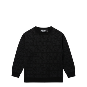 Moschino Kids Jacquard Monogram Crewneck Sweatshirt