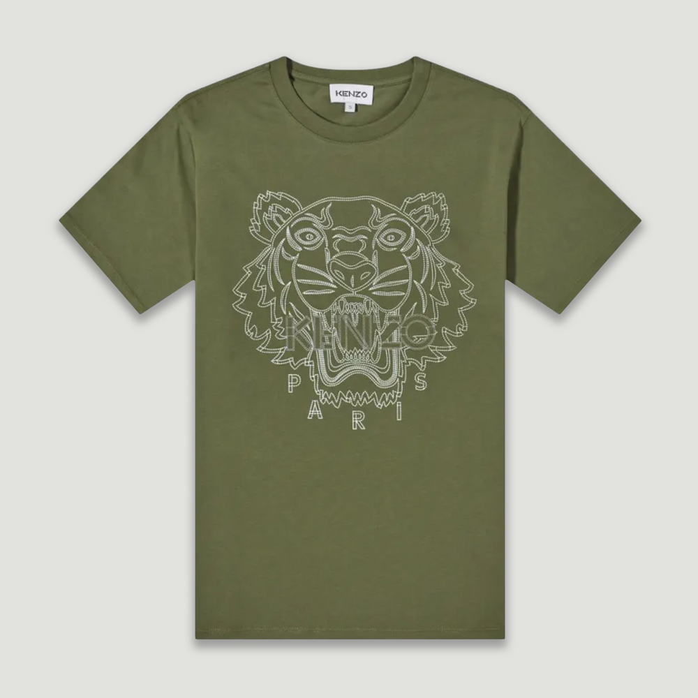 Kenzo Men's Classic Tiger Embroidered Logo T-Shirt