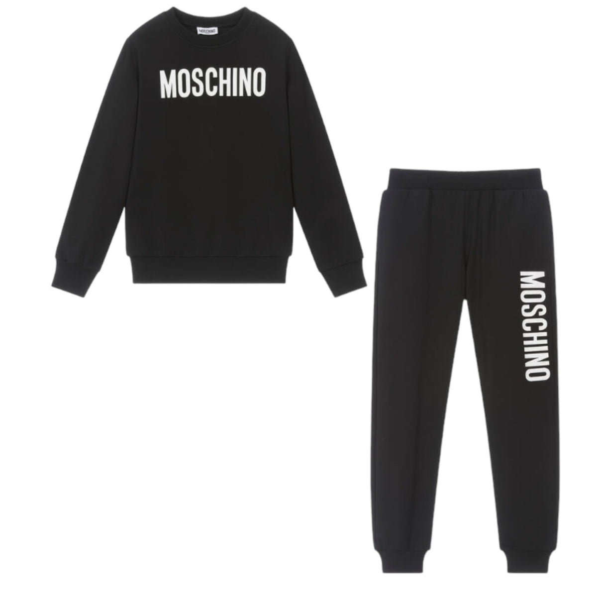 Moschino Kids Cotton Fleece Big Logo Sweatsuit