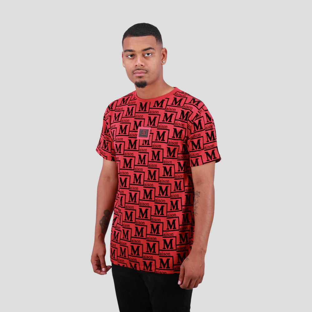 MDB Couture Men's Woven Monogram T-Shirt