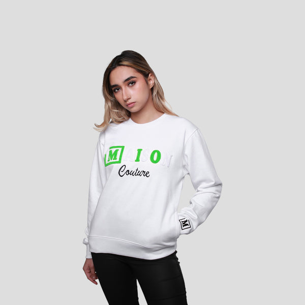 MDB Couture Women's Chenille Crewneck Sweatshirt