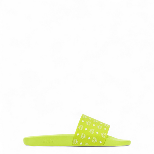 MCM Women's Monogram Print Rubber Slides