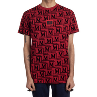 MDB Couture Men's Monogram Woven T-shirt - Red