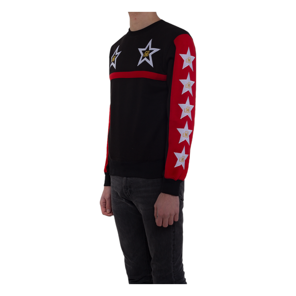 MDB Couture  Men's M-Star Crewneck Sweatshirt - Black