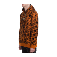 MDB Couture Men's Monogram Woven Hoodie Sweatshirt