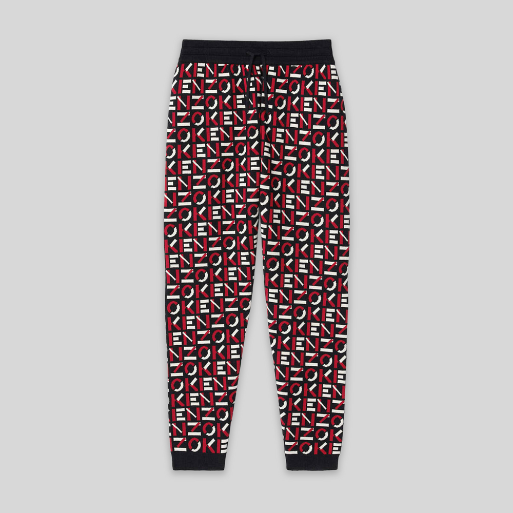 Kenzo Men's Sport Monogram Jacquard Knit Joggers