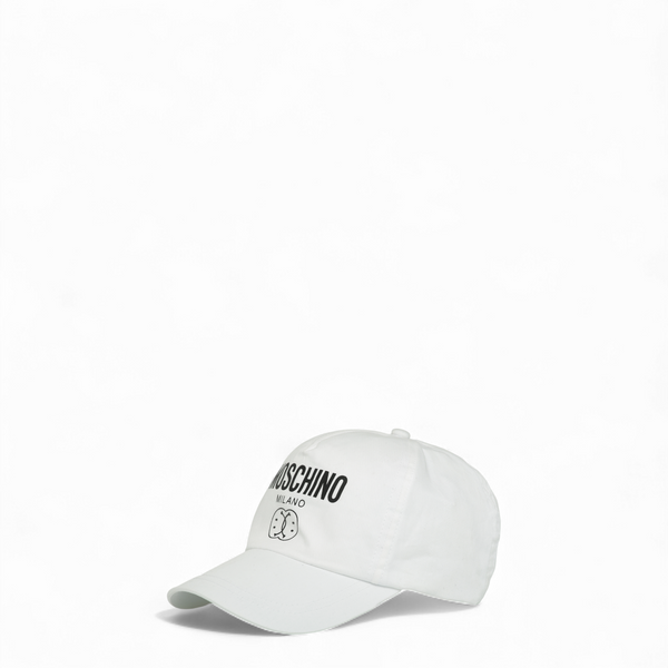 Moschino Kids Double Smiley Milano Logo Adjustable Cap