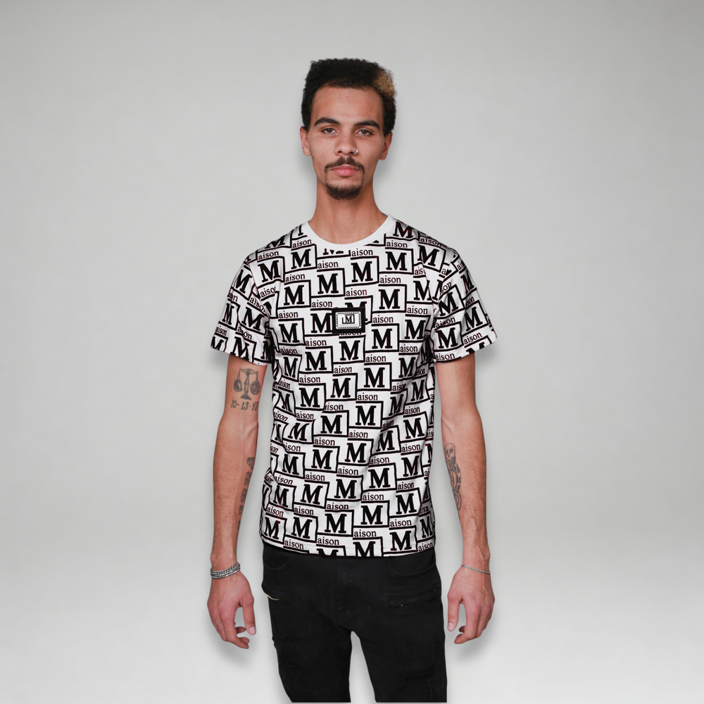 MDB Couture Men's Woven Monogram T-Shirt
