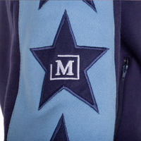 MDB Couture Women's M-Star Fur Hooded Fleece Sweatsuit - Blue