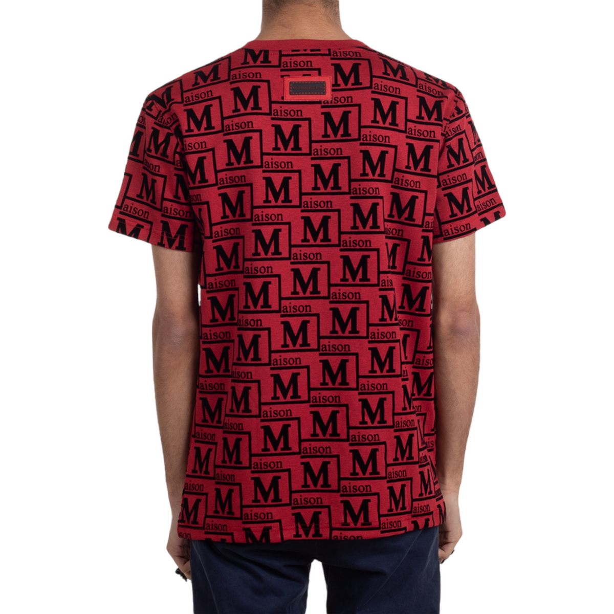 MDB Couture Men's Monogram Woven T-shirt - Red