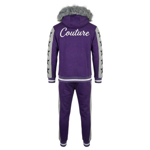MDB Couture Men's M-Star Fur Hooded Sweatsuit