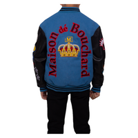 MDB Brand Kid's Varsity Jacket - Sky Blue