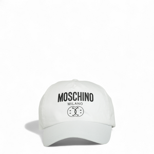 Moschino Kids Double Smiley Milano Logo Adjustable Cap
