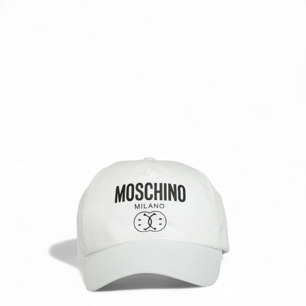 Moschino Kids Double Smiley Milano Logo Adjustable Cap