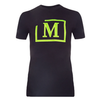 MDB Brand Women's Classic M Embroidered Logo Tee - Black w/ Unicolor Logo