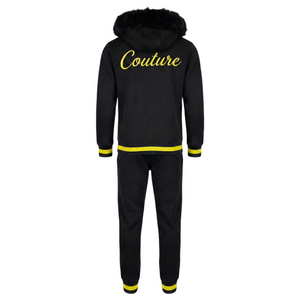 MDB Couture Men's M-Star Fur Hooded Sweatsuit