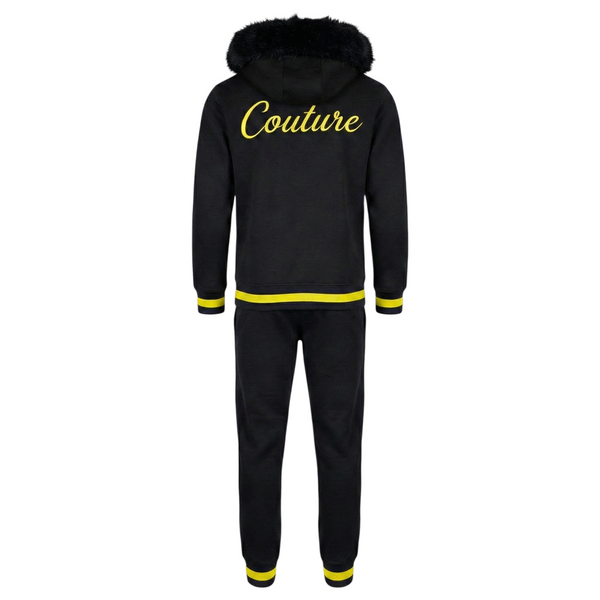 MDB Couture Men's M-Star Fur Hooded Sweatsuit