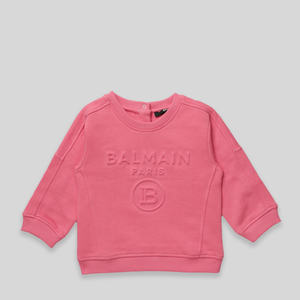 Balmain Kids Toddler's Embossed Logo Sweatshirt