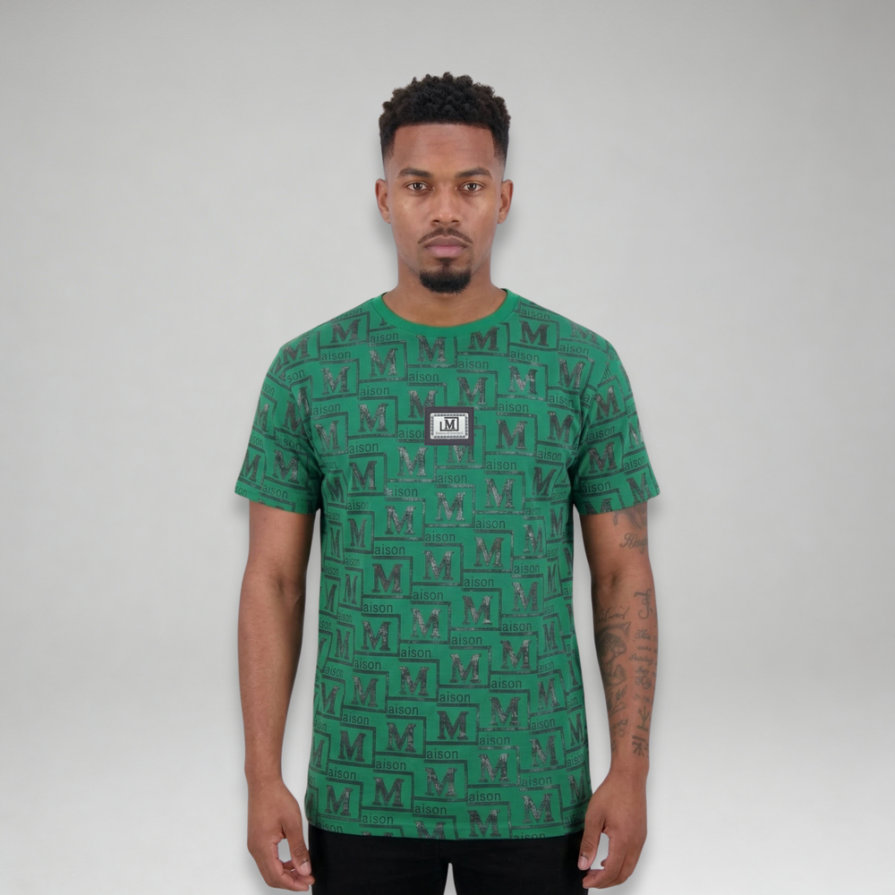MDB Couture Men's Textured Monogram T-Shirt