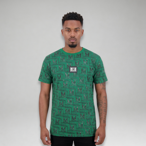 MDB Couture Men's Textured Monogram T-Shirt