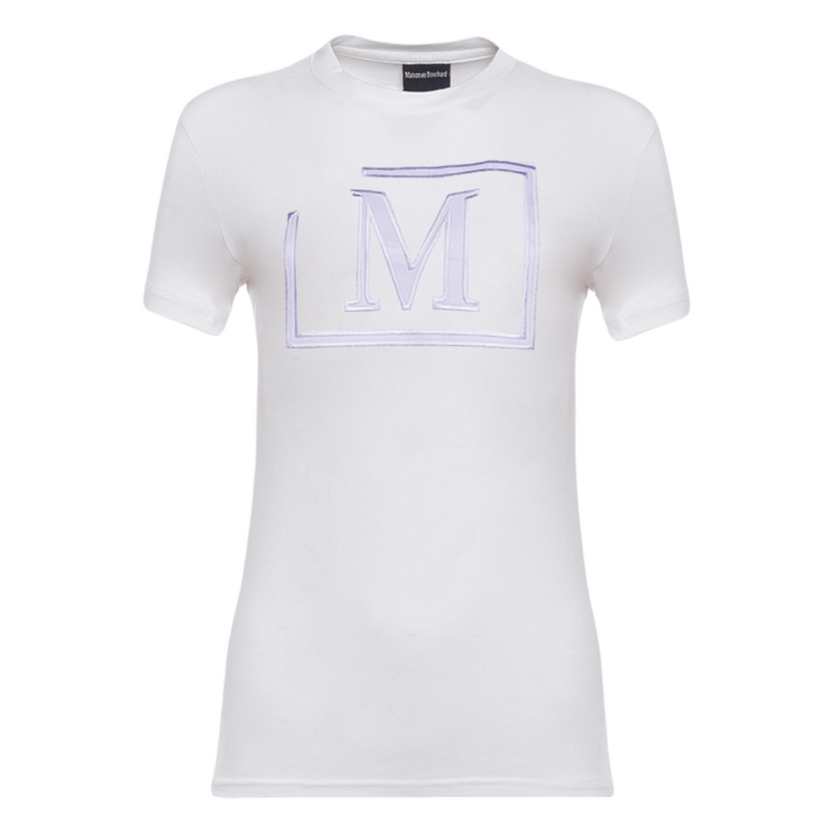 MDB Brand Women's Classic M Embroidered Logo Tee - White w/ Bright Logo